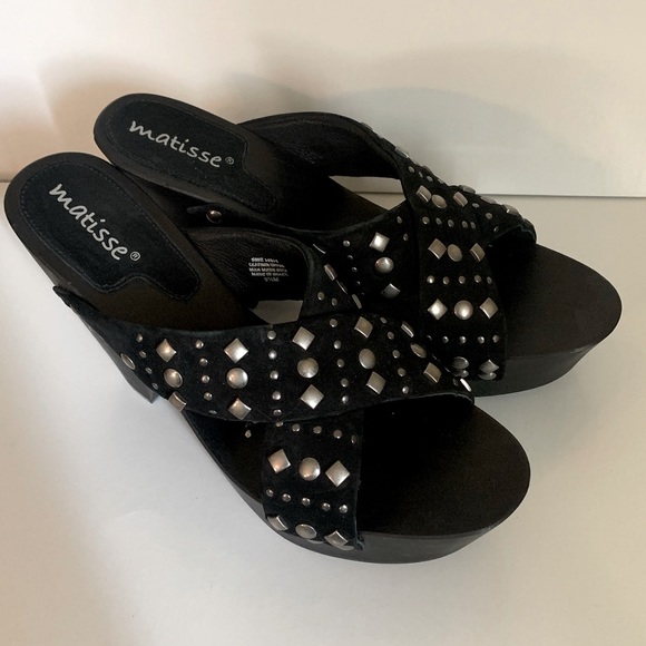 Embellished Wooden Clog Shoe - Picture 1 of 3